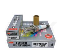 NGK Laser Platinum Candele BKR7EQUP - Calore 7 - Azione Codice 4285 - Set Di 4
