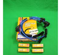 NGK Per SUBARU SAMBAR T11 KS4 KV4 660CC 'NA Motore EN07 Candela e Cavo SET