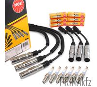 NGK RC-MB1104 Set Cavi + 6x Candele 5649 per Smart Cabrio City Coupe 450