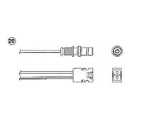 NGK Sonda Controllo Lambda Adatto A per Mercedes-Benz Saloon 200 E 230 300 260