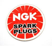 NGK Spark Plugs Logo USA Sticker Adesivo Decal Per Candele