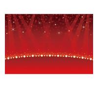NGNVKDID 20x12ft Stage Backdrop Red Spotlight Dance Floor Stage-Lighting Effect Photography Background Talent Show Birthday Baby Shower Discos Graduation Kids Adults Graduates Photoshoot Studio