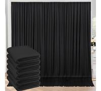 NGNVKDID 30ft x 10ft Wrinkle Free Black Backdrop Curtains for Parties, Thick Polyester Black Photo Backdrop Drapes Panels for Birthday Wedding Party Photography Background(Hunter Green,20ftx10ft)