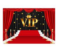 NGNVKDID 9x6ft Red Curtain Theater Stage Backdrop VIP Backdrops Red Carpet Photography Background for Children Baby Adults Portraits Photo Studio Video Props Wedding Birthday Party Decoration Banner