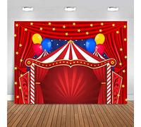 NGNVKDID Theater Stage Backdrop Red Curtains Interior Spotlights Photography Background Festival Celebration Backdrop Children Baby Adults Portraits Photo Studio Video Props