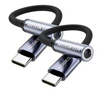 NGOKGA Adattatore USB C a 3,5 mm, 2PCS Jack per cuffie audio Aux da Tipo C a 3,5 mm per iPhone 15 Pro Max, Samsung Galaxy S24/S23/S22/S21, Google Pixel, iPad Pro, HUAWEI, Xiaomi e altri