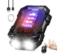 NGOKPYD N10 Mini Torcia Led Portachiavi per Regalo Uomo con Rosso Blu Flash Luce