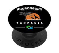Ngorongoro Conservation Area Parco Nazionale Tanzania Safari PopSockets PopGrip Adesivo
