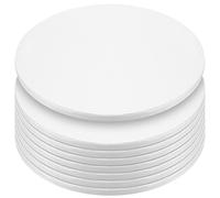 NGOSUET 8 tavole da caffè bianche da 30 cm, spessore 12 mm, per torte, rotonde, riutilizzabili, rotonde, per il trasporto, torte, matrimoni, compleanni, feste