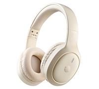 NGS Artica Tempest Beige - Cuffie wireless over-ear compatibili con tecnologia Bluetooth, autonomia 28h, controllo touch, microfono ENC, base di ricarica USB-C, IPX5, beige