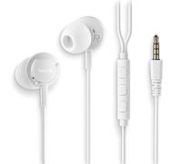 NGS Auricolari CROSS DRIFT WHITE – Cablati, Jack 3.5 mm, microfono, controlli integrati – Bianchi