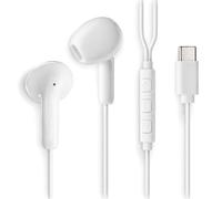 Cuffie intrauricolari - NGS - Cross Glide White - USB-C - Microfono integrato - Controllo del volume