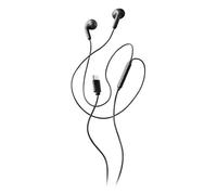 NGS Cross Glide Black - Cuffie a pulsante USB-C con microfono e pulsante multifunzione, controllo della musica e delle chiamate, cavo 120 cm, suono compatibile con smartphone e tablet