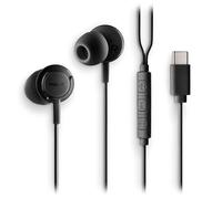 NGS Cross Step Black - Cuffie auricolari USB-C con Microfono e Pulsante Multifunzione, Controllo Musica e Chiamate, Cavo da 120 cm, Suono, Compatibili con Smartphone e Tablet