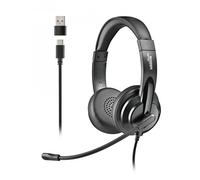 NGS CUFFIE STEREO USB-C CON CONTROLLO DEL VOLUME E ADATTATORE USB