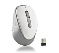 NGS Dew Lilac - Mouse wireless silenzioso, ottico, ergonomico, DPI 800/1600 rego
