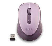 NGS Mouse Wireless DEW Ambidestro RF Ottico 1600 DPI 2 pulsanti con rotella Lilla