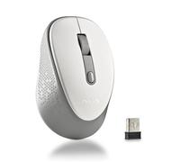 NGS Dew White Raton Inalambrico USB 1600dpi - 3 Botones - Uso Diestro - Color Blanco/Gris