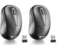 NGS EASY GAMMA - Mouse Ottico senza Fili da 1200 DPI con Connessione UBS, 2,4 GHz, 2 Pulsanti + Rotella (Confezione da 2)