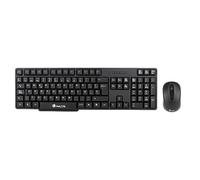 NGS EUPHORIA KIT tastiera Mouse incluso RF Wireless QWERTY Inglese 2.4 GHz Nero
