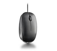NGS Flame-C | Mouse ottico a filo, connessione USB, 100 dpi, installazione Plug and Play, ambidestro, rotella di scorrimento + 2 pulsanti, linee ergonomiche, colore nero