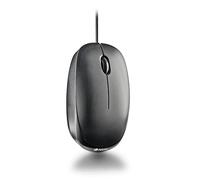 NGS Flame-C | Mouse ottico a filo, connessione USB, 100 dpi, installazione Plug and Play, ambidestro, rotella di scorrimento + 2 pulsanti, linee ergonomiche, colore nero