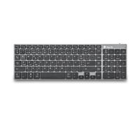 NGS FORTUNE-BT QWERTY PT tastiera Universale Bluetooth layout Portoghese Nero Argento