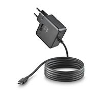 NGS GAN 65W-C - Chargeur mural universel USB-C ultra-rapide 65W, technologie GaN compacte - Charge intelligente PD 3.0 - Protection contre les surcharges - ordinateurs portables, tablettes - 1,5 mI