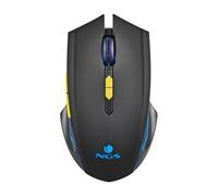 Ngs Mouse Gaming Wireless Luce Led Arcobaleno Ergonomico Ultraleggero 7 Pulsanti Usb C