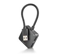NGS IHUB 3.0 Tiny - Hub USB a 4 porte, Compatto e Portatile, con Trasferimento Fino a 5 Gbps, Compatibile con USB 2.0/1.1, Plug & Play, Senza Alimentazione Esterna