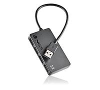 NGS IHUB4 TINY - Hub USB 2.0 con 4 Porte, Compatibile con Tutti i Sistemi Operativi, "Plug and Play"