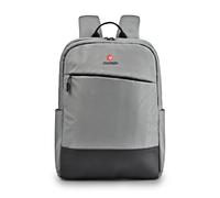 NGS Monray Sacks Venture Gray - Zaino per laptop fino a 15,6 pollici, poliestere impermeabile, scomparto imbottito, tasca anteriore e laterale, cinghie imbottite, grigio