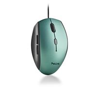 NGS Moth Ice USB Wired Optical Computer Mouse with 5 Quiet Buttons and Scrolling