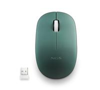 Ngs mouse wireless 2.4 ghz,con rotella, silenzioso, usb nano, verde