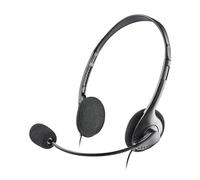 NGS Auriculares con Cable para Portatil - Microfono Ajustable - Diadema Ajustable - Control de Volumen - Conexion de Audio de 3