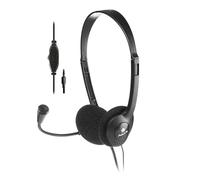 NGS MS103 PRO - Cuffie con Microfono per PC con Controllo del Volume, Cuffie con Cavo e Conessione Jack 3,5mm