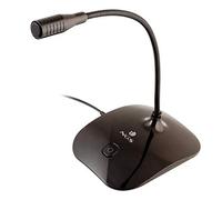 NGS MS115 - Microfono da Tavolo con Angolazione Regolabile e Tasto Mute per Laptop/PC, Connessione Jack 3.5mm