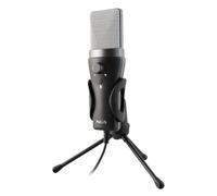 NGS MS120 USB - Microfono USB Cardioide per Streaming, Podcast e Gaming, Monitoraggio senza latenza, Controllo del Volume, Pulsante Mute, Plug & Play, per PC, PS4, PS5, supporto antiscivolo