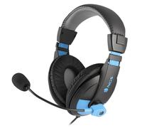 NGS MSX9 Pro Auricolare Cablato A Padiglione Musica e Chiamate Nero, Blu