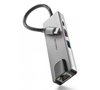 NGS NGS-HUB-0140 hub di interfaccia USB 2.0 Type-C 5000 Mbit/s Alluminio, Nero