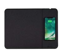 NGS Pier- Mousepad con Pad di Ricarica Wireless Integrato (324mm x 244mm), Nero