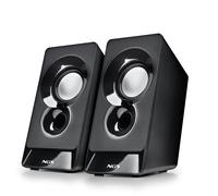 NGS SB210 - Altoparlante Stereo 12 W per PC, Alimentazione USB, Ingresso Jack 3,5 mm, Suono Nitido e Avvolgente, Controllo del Volume, Design Compatto, Plug & Play, Compatibile con Computer e Laptop