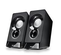 NGS SB210 - Altoparlante Stereo 12 W per PC, Alimentazione USB, Ingresso Jack 3,5 mm, Suono Nitido e Avvolgente, Controllo del Volume, Design Compatto, Plug & Play, Compatibile con Computer e Laptop