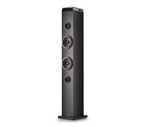 NGS Sky Charm Pro - Torre audio 50 W con Bluetooth 5.4, ottica, USB, AUX-IN, radio FM, funzione di trasmissione, ingresso microfono karaoke, telecomando, nero