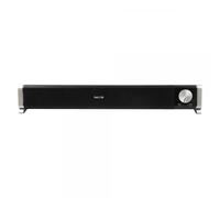 NGS SB500 - Barra audio wireless Bluetooth da 20 W, per PC, TV, smartphone, tablet, audio stereo, alimentazione USB, jack 3,5 mm, microfono, uscita cuffie, plug & play, compatta