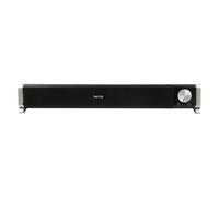 NGS SB500 - Barra audio wireless Bluetooth da 20 W, per PC, TV, smartphone, tablet, audio stereo, alimentazione USB, jack 3,5 mm, microfono, uscita cuffie, plug & play, compatta
