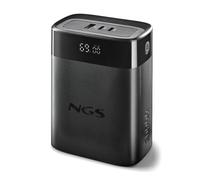 NGS Twix 30 - Batteria portatile 30000 mAh, 140 W, ricarica rapida, PD 3.1 per laptop, USB-C 30 W, USB-A QC 22,5 W, display LED, compatto e leggero, compatibile con iPhone, Samsung, Huawei