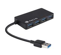 NGS USB IHUB3.0 - Hub USB 3.0 con 4 Porte, Trasmissione Fino a 5 Gbps, Colore Nero