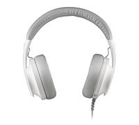 NGS VOX 805 - Cuffie stereo, microfono regolabile, USB-C e adattatore USB-A, Cancellazione del Rumore, Controllo del Volume, Fascia imbottita, Cavo 2 m, Plug & Play per PC, tablet e smartphone, bianco