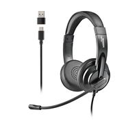 NGS VOX605 USB-C Auricolare Cablato A Padiglione Musica e Chiamate USB tipo-C Nero